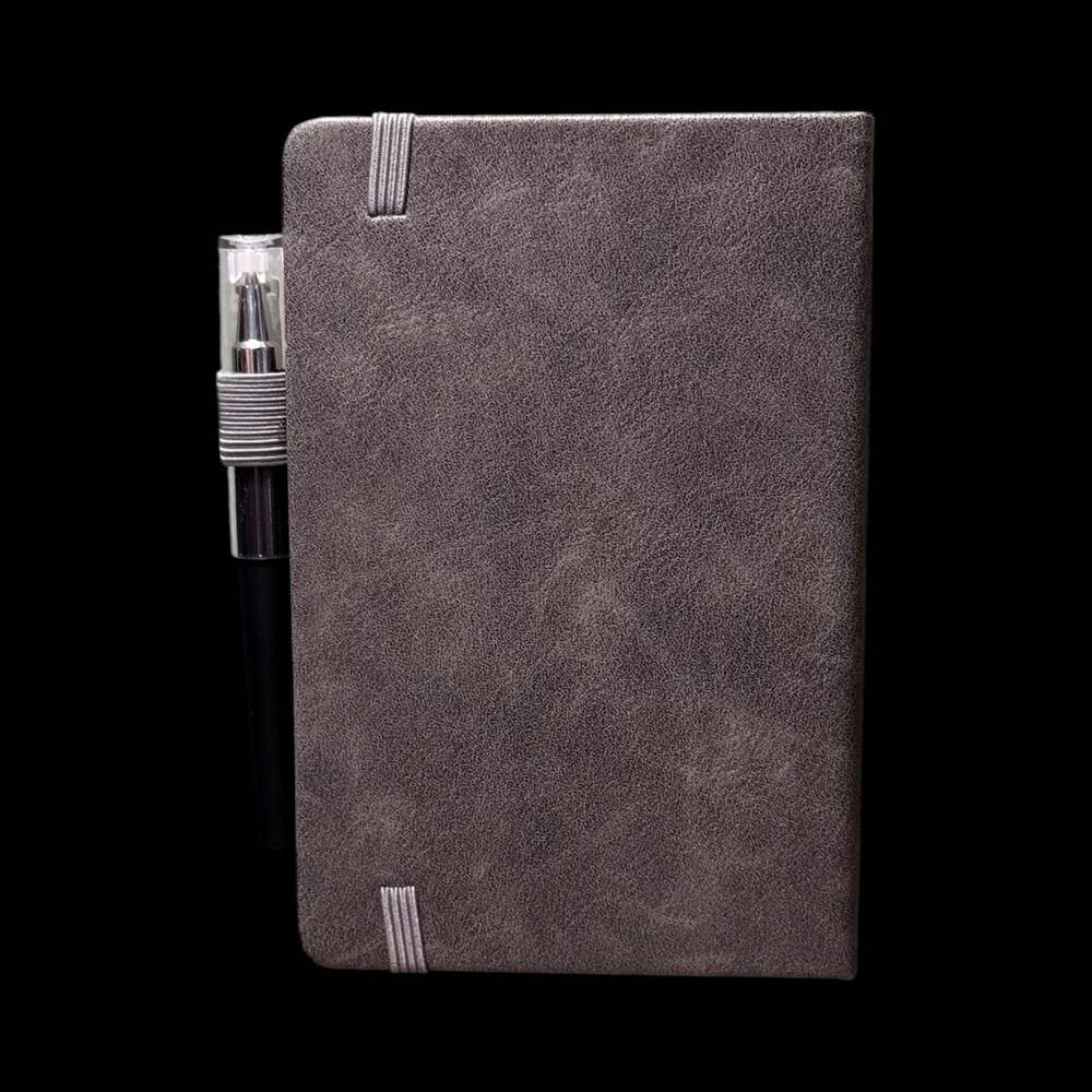Dark Gray Tree of Life Embossed Small Hardcover Lined Journal with Pen - Picture 6 of 6